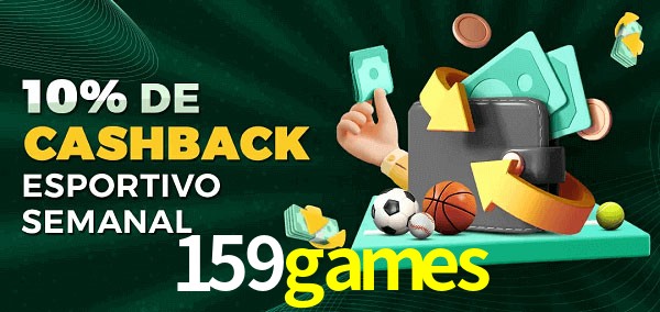 10% de bônus de cashback na 159games